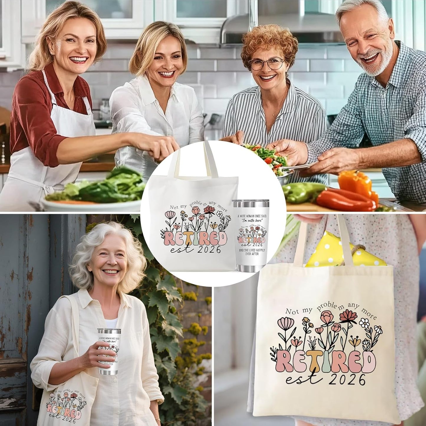 Physkoa Retirement Gifts for Women - Funny Gift for Boss, Coworker, Teacher, Nurse, Mom, Aunt