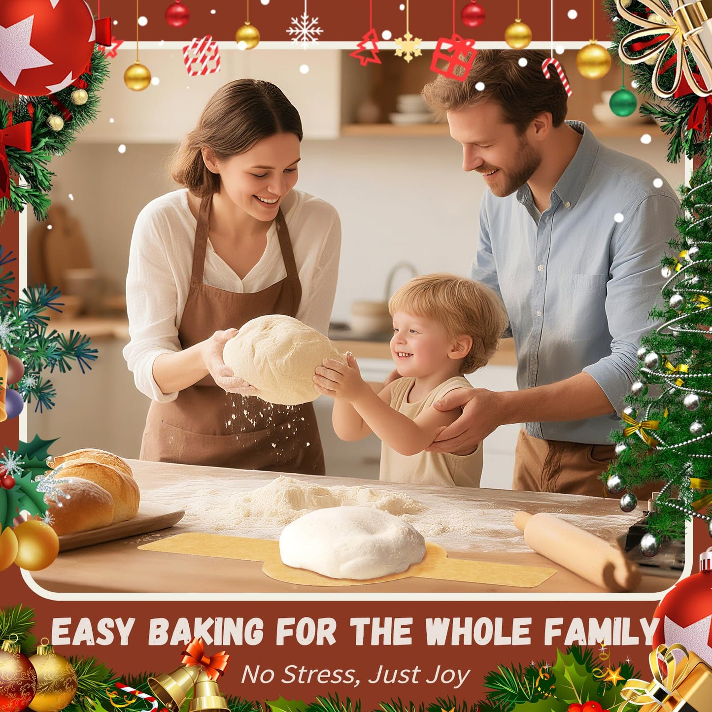 Parchment Paper for Sourdough Baking, GIGYES Bread Sling for Dutch Oven, 8" Round Parchment Paper with Long Handles for air fryer, Easy-Lift, Non-Stick, Odor-Free, 50 Sheets for Cake Baking