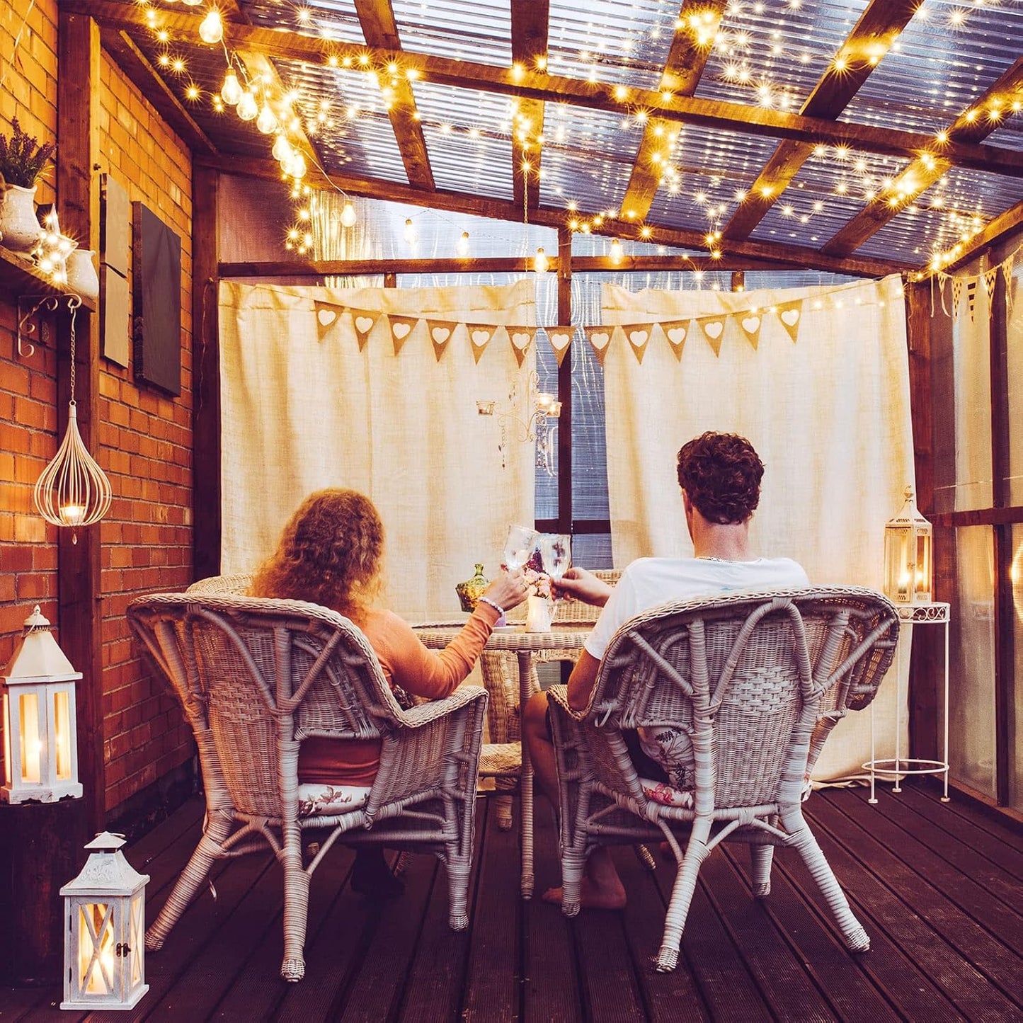 Riakrum 50 Pack 10 Ft LED Fairy Lights - Battery Operated Waterproof String Lights for Weddings & Decor | Warm White