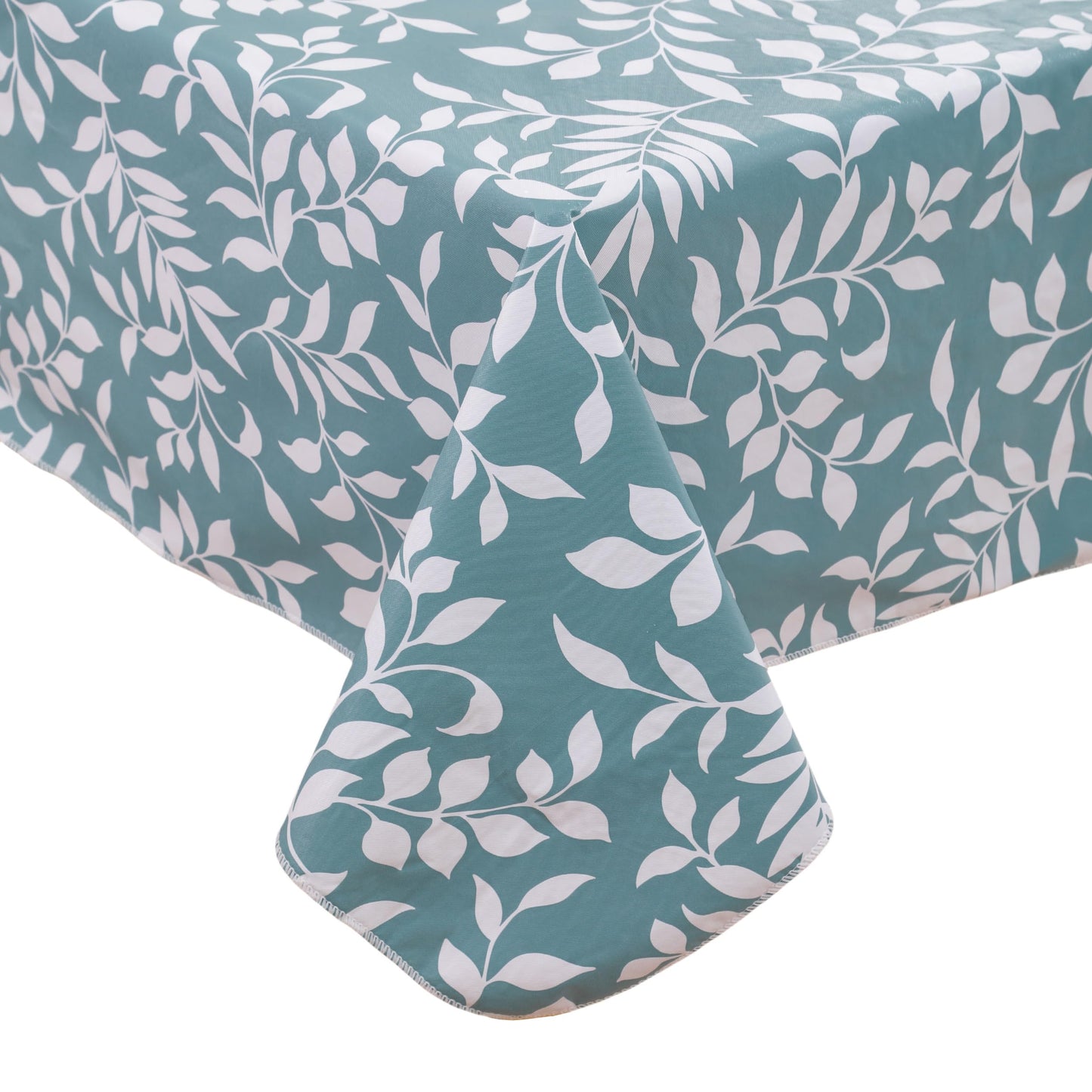 Walrus Heavy Duty Vinyl Tablecloth with Flannel Backing Waterproof Oil-Proof Plastic Table Cloth Stain-Resistant Wipeable Rectangle or Square Table Cover for Indoor and Outdoor (Branch, 52X70 Inch)