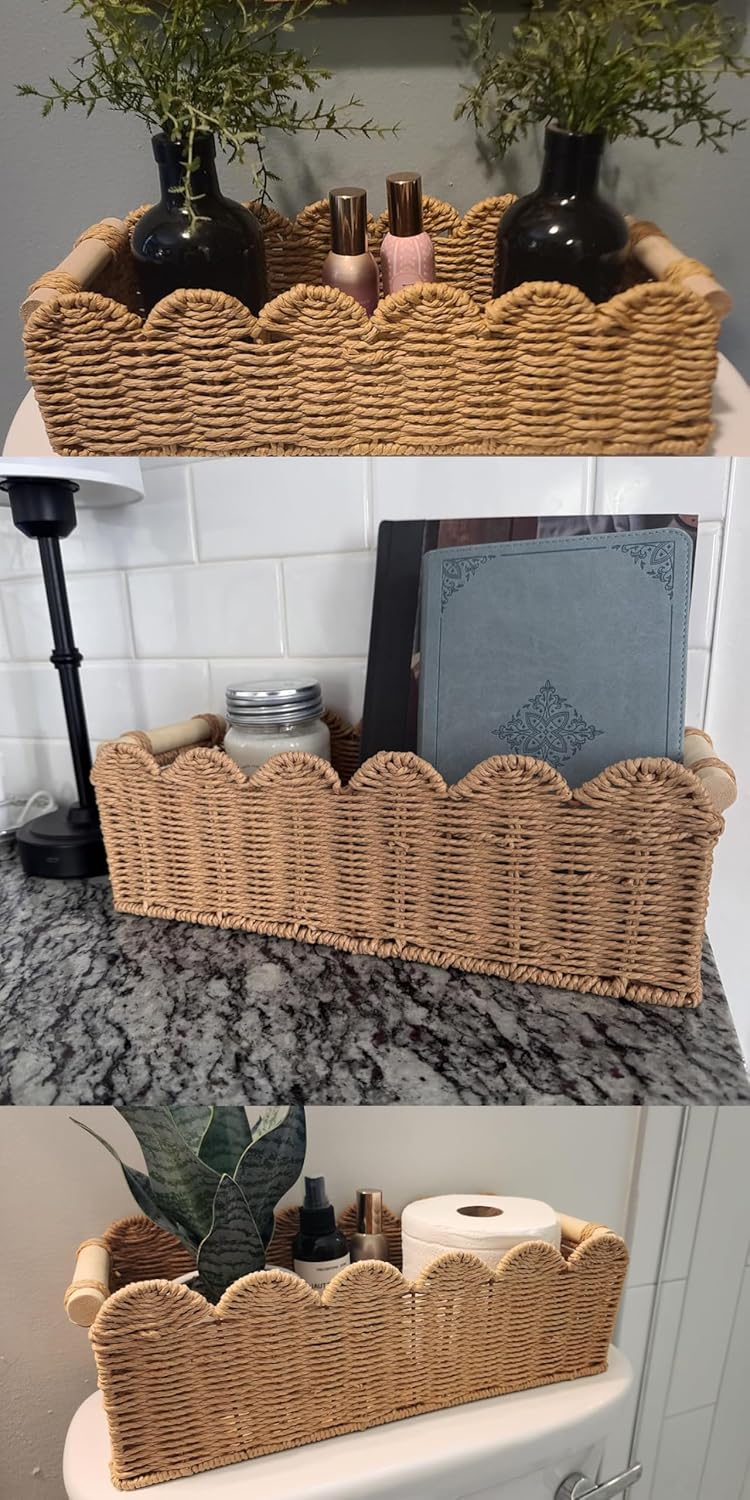 Regine Switzerland Toilet Paper Storage Basket - Decorative Organizer for Bathroom & Living Room