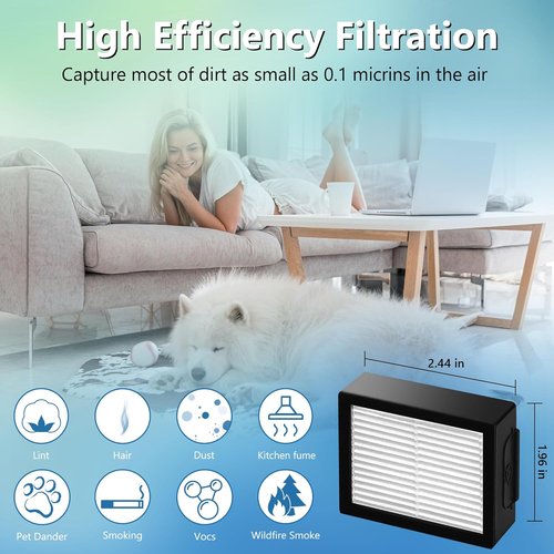 Improvedhand High-Efficiency Filters for iRobot Roomba E/I/J Series | 6-Pack + Cleaning Brush
