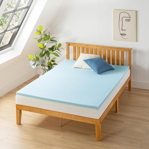 Best Price Mattress 1.5 Inch Cooling Gel Infused Memory Foam Topper - CertiPUR-US Certified | King Size