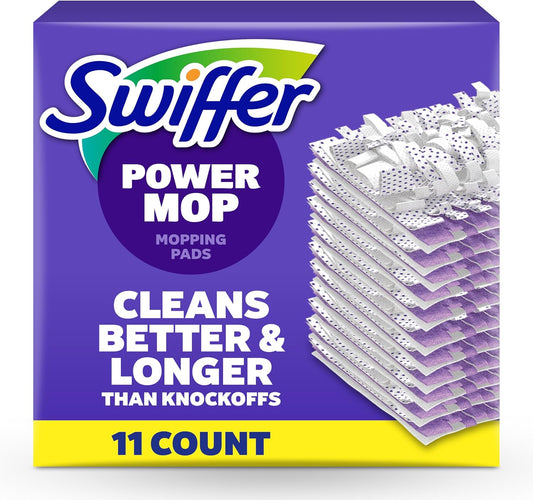 Swiffer PowerMop Multi-Surface Mopping Pad Refills - 11 Count for Effortless Floor Cleaning