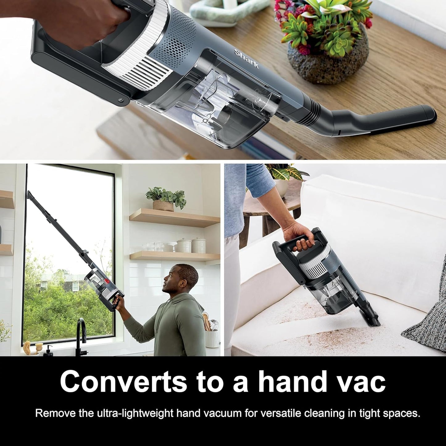 Shark Stratos Cordless Vacuum - Clean Sense IQ, DuoClean PowerFins, MultiFlex Wand | 40-Minute Runtime