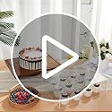 Rectangular Acacia Wood Cake Stand with Lid - 17 x 13 Inches, 2-in-1 Serving & Display