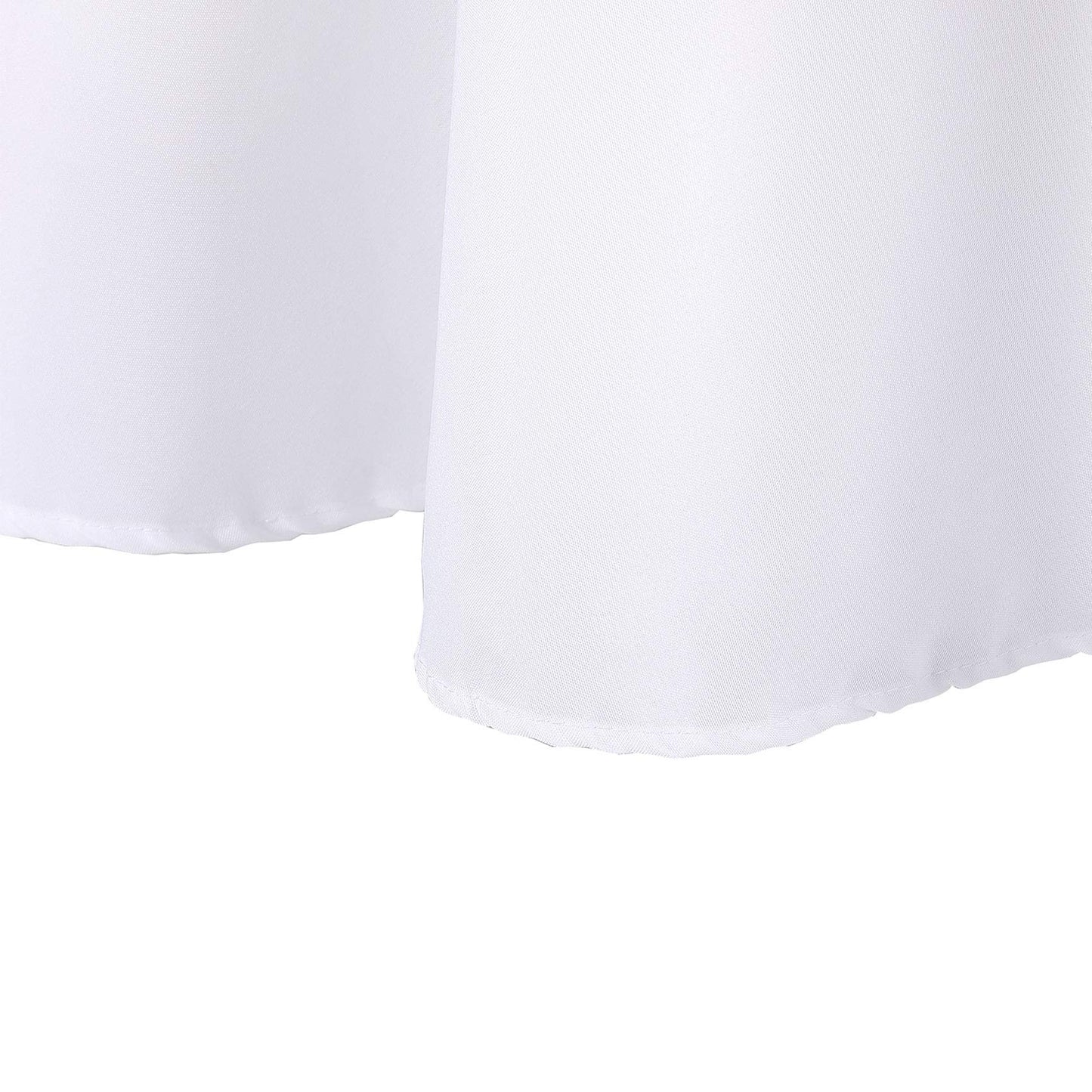 Ascoza 2pack 90x90 Inch White Square in Polyester Fabric Tablecloth for Wedding,Banquet,Restaurant and Parties