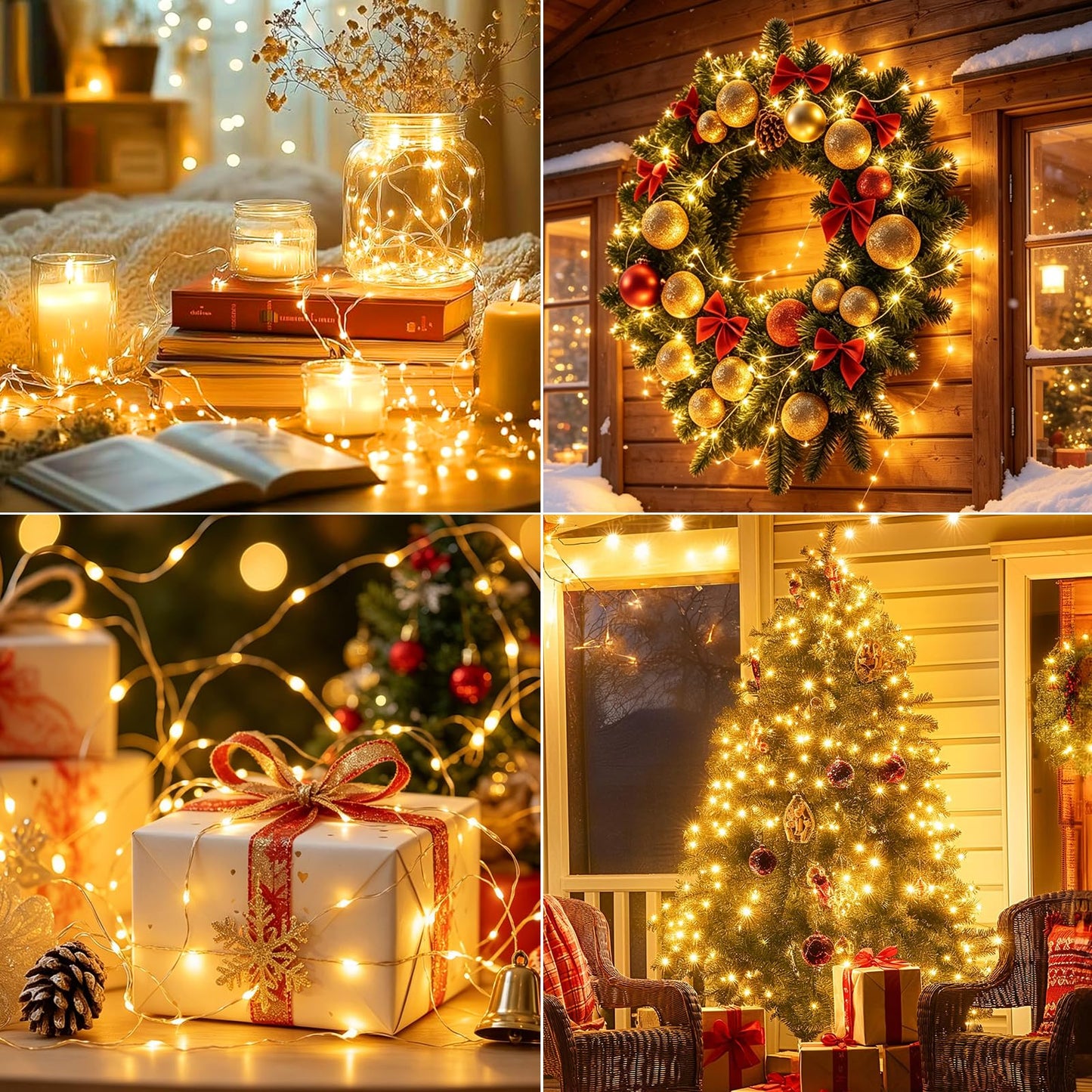 8Pack Fairy Lights Battery Operated, 7ft 20 LED 3 Modes Speed Twinkle Mini String Lights Waterproof Silver Wire Firefly Starry Lights for Mason Jars Wedding Party Christmas Decorations