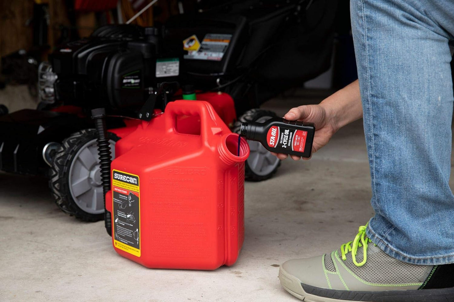 STA-BIL Full Synthetic 2-Cycle Oil - Fuel Stabilizer for 12 Months Protection - 1 Gallon, Low Smoke Formula