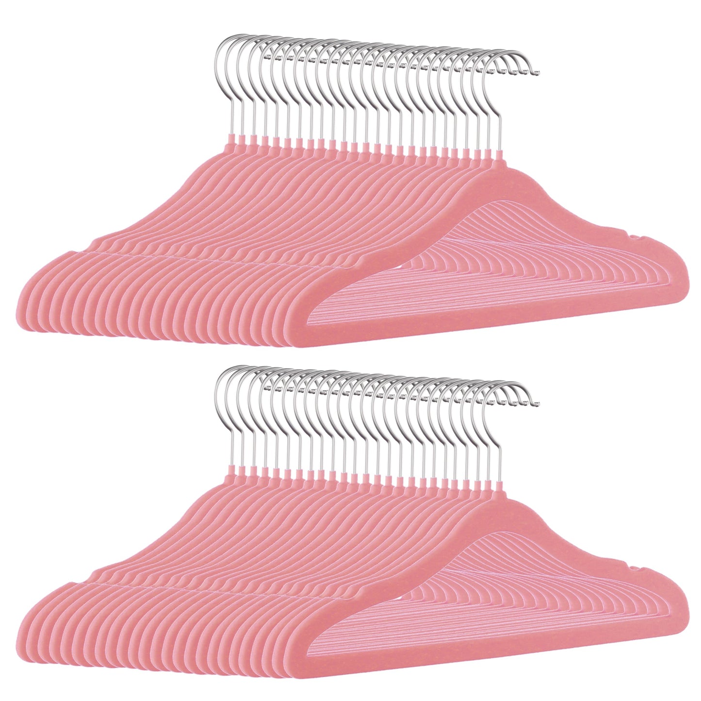 GoodtoU Kids Hangers Velvet 50 Pack 14" - Kids Felt Hangers Non Slip Toddler Hanger Childrens Hanger for Kid