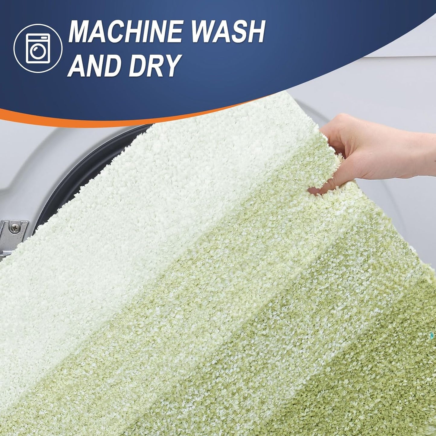 OLANLY Small Bathroom Rugs - Extra Soft Microfiber Mat | Quick-Dry & Washable | 24x16 Mustard Yellow