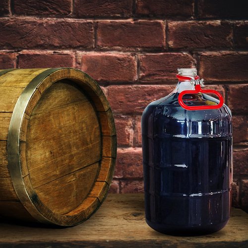 Carboy Handle, 2 Pack Carboy Carrying Handle Heavy Duty Carboy Holder for Smooth Neck 3 Gallon 5 Gallon 6 Gallon 6.5 Gallon Glass Carboys for Fermenter Wine Making Beer Brewing Home Brewing Equipment