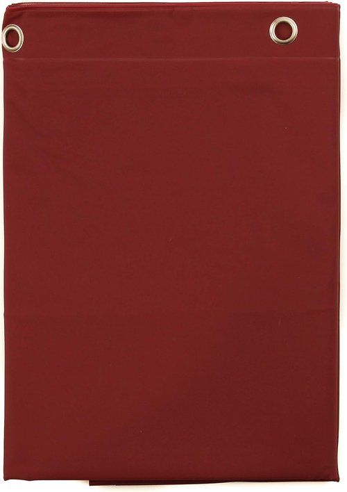 Elegant Home Heavy Duty Vinyl Shower Curtain Liner - 12 Metal Grommets, Burgundy Color