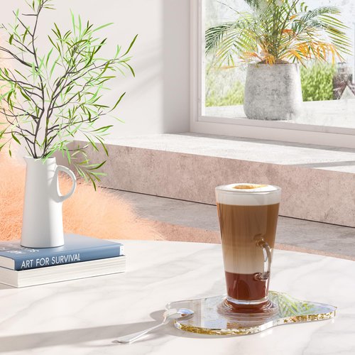 Acrylic 2Pcs/Set Coaster Decorative Plates,Gold Bar Drink Coaster, Clear Cloud Shape Coffee Cup Coaster, Perfect for Tabletop Protection and Accessories Display.(Gold)