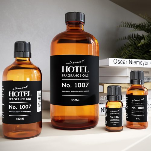 AirScent Hotel Diffuser Oil No. 1007 - Green Melon, Tropical Lily & Oakmoss - Premium Fragrance Oil for Ultrasonic Diffusers | 10 mL Bottle