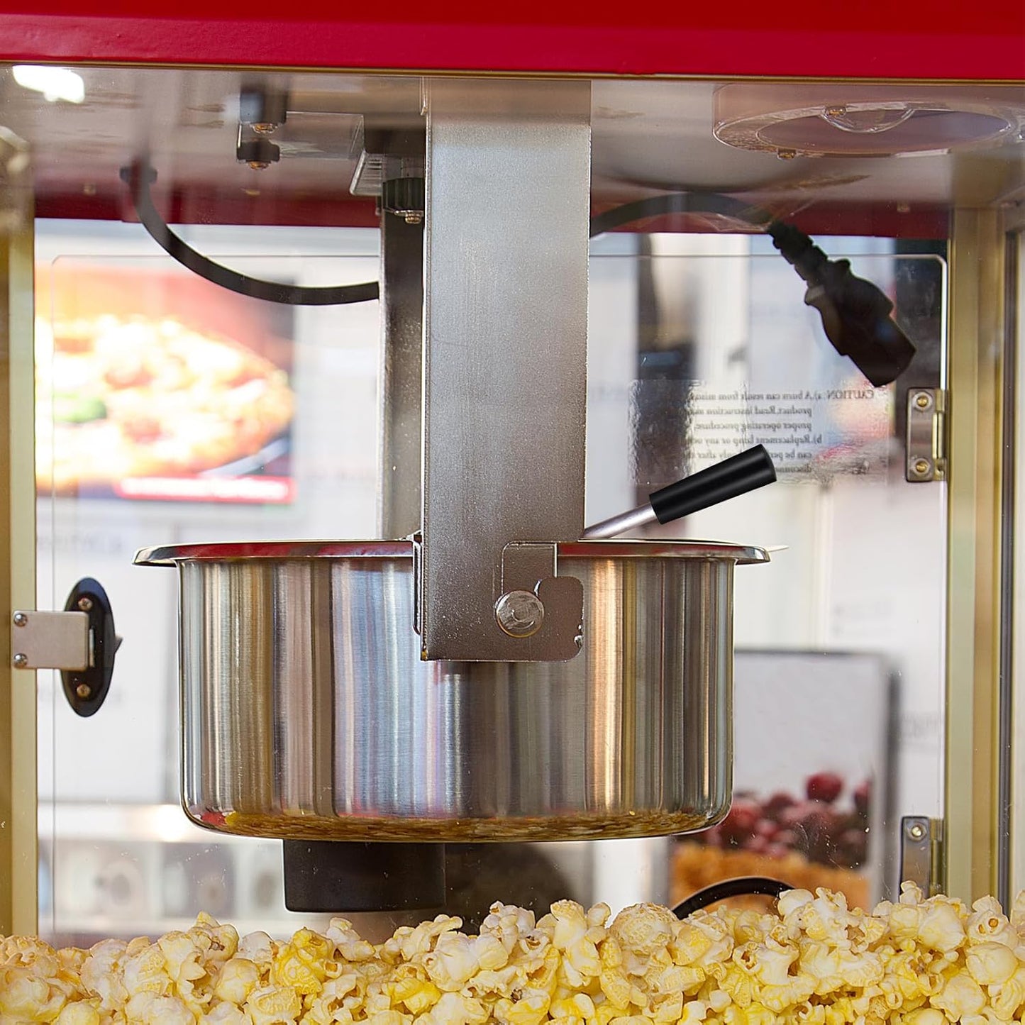 Skiennix Commercial Popcorn Machine | Durable Handle Knob & Lid Grip | Essential Iron Wire Accessory