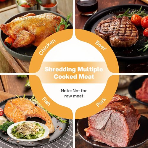 Cleangor Chicken Shredder Tool - Ergonomic Non-Slip Meat Shredder for Chicken, Pork & Beef