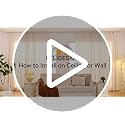 Ceiling Curtain Track Set 6-9ft White Room Divider Rail System - 3 Pieces