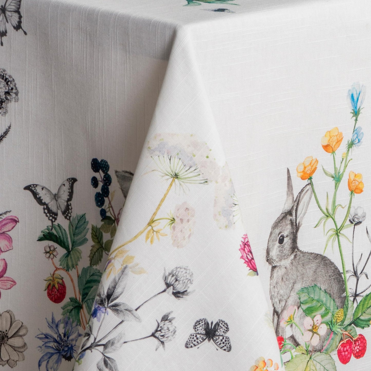 Maison d' Hermine Table Cloth Square Table 100% Cotton 54 x 54 Inches Tablecloth Reusable Decorative for Dining Kitchen Room Farmhouse Home Gifts for Mothers Day Spring Summer - Printemps