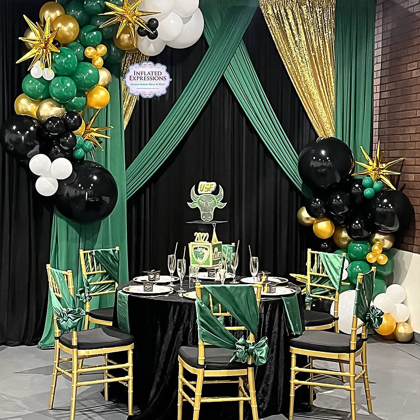 RUBFAC 129pcs Dark Green Balloons Different Sizes 18 12 10 5 Inches Emerald Green Latex Balloon Garland Arch for Masquerade Party Decorations Birthday Baby Shower Wedding Safari Jungle Party Supplies