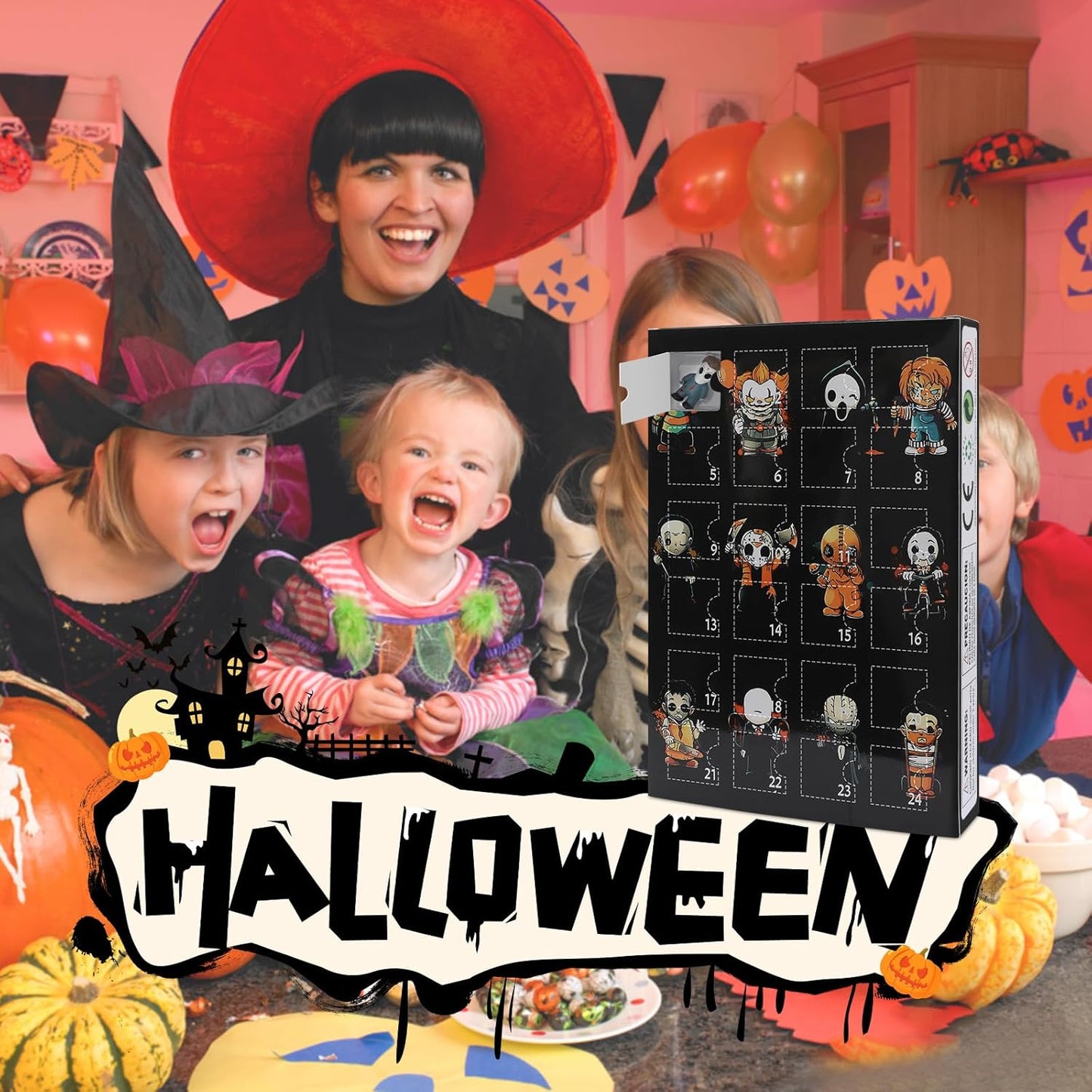 2025 Halloween Advent Calendar - Countdown Calendar with 24 Classic Doll Collectibles for Kids & Adults