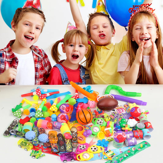 Amy&Benton 200PCS Party Favors for Kids 4-8 Goodie Bags Stuffers,Prize Box Toys for Kids Classroom,Toddler Bulk Fidget Toys Pinata Fillers,Classroom Birthday Gift Carnival Prizes Rewards