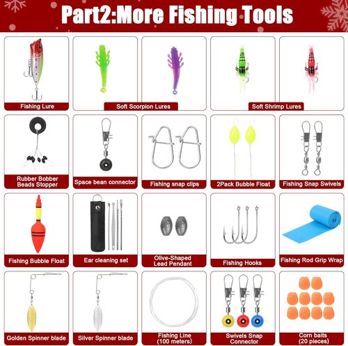 Fishing Advent Calendar 2025 - 24 Days of Surprise Gifts for Men & Boys | Tools, Lures & Accessories