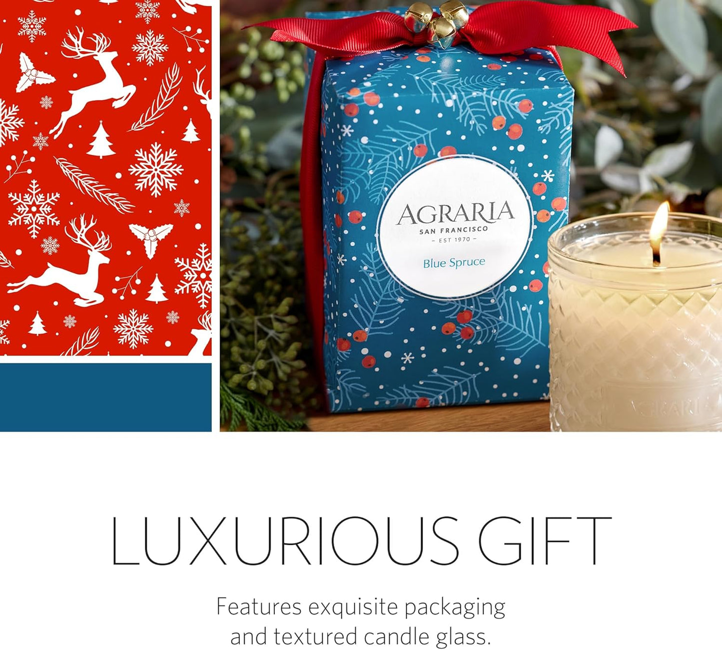 AGRARIA Scented Candles, 7 Oz, Long-Lasting Scented Candles for Home, Elegant Home Fragrance Gifts for Men and Women