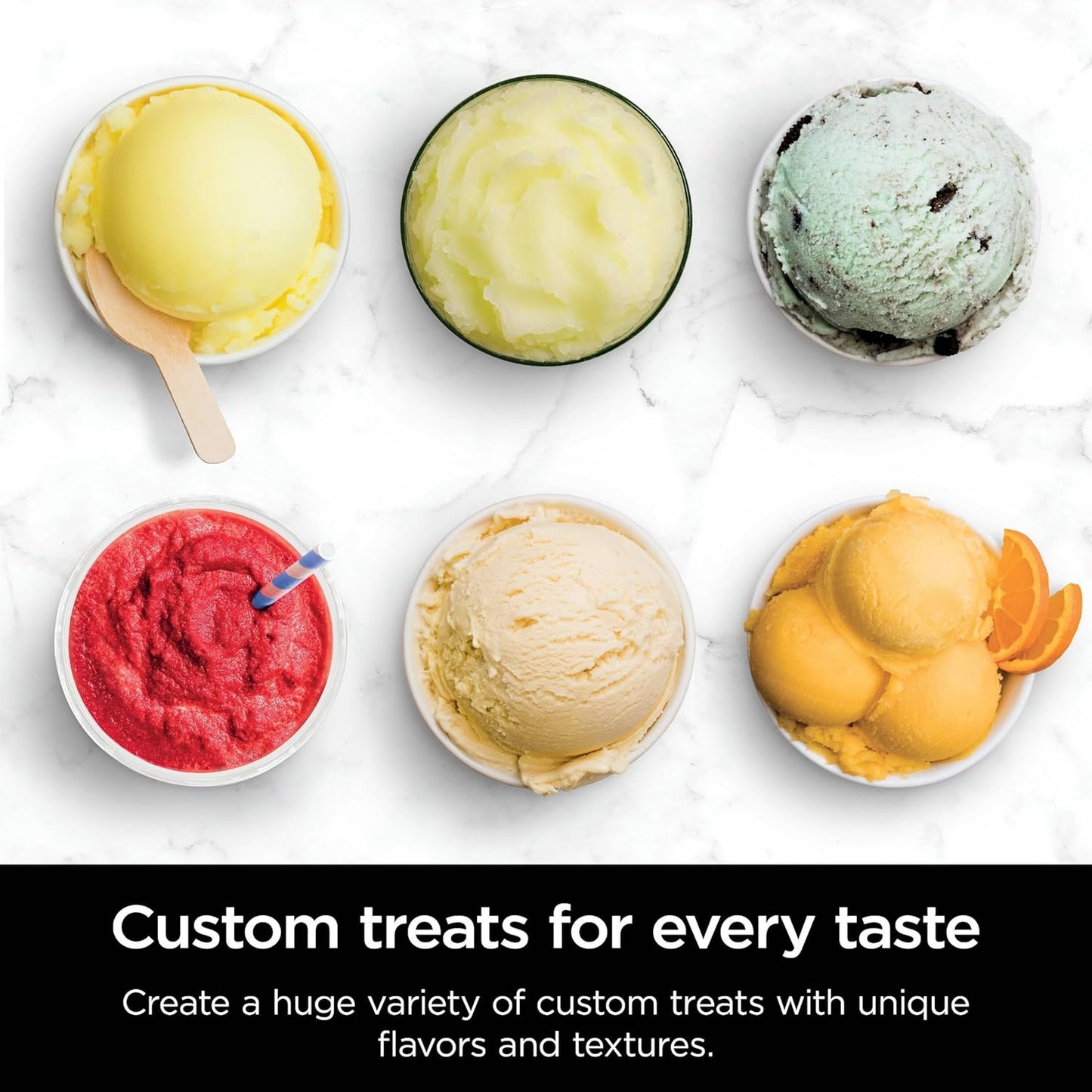 Ninja NC501 CREAMi Deluxe Ice Cream & Frozen Treat Maker - 11-in-1 with 2 XL Pint Containers, Silver