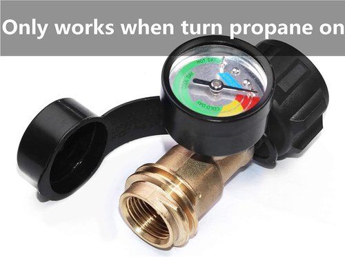 DOZYANT Propane Tank Gauge - Leak Detector with Type 1 Connection | 2-Pack for 5lb-40lb Tanks