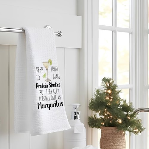 INDAJEDN Funny Margarita Gifts Kitchen Towels, Funny Dish Tea Bar Towels for Kitchen Home Bar, Margarita Decor, 16x24 Inches