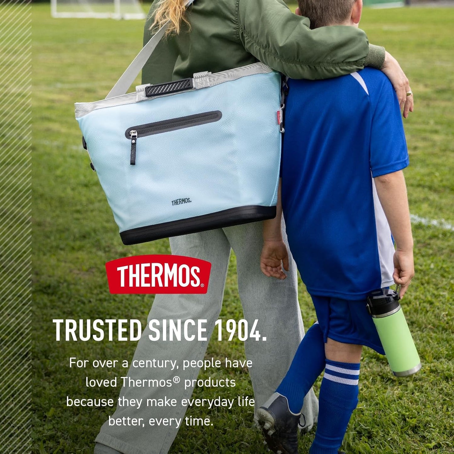 THERMOS ICON Series 30 Can Cooler Tote - Insulated Design for Outdoor Adventures | Glacier Color