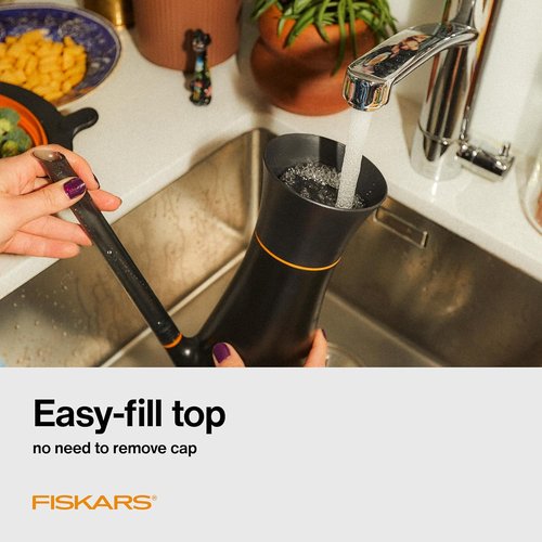 Fiskars Indoor Watering Can - Long Reach Spout for Precision Hydration | Ergonomic 40 oz Design