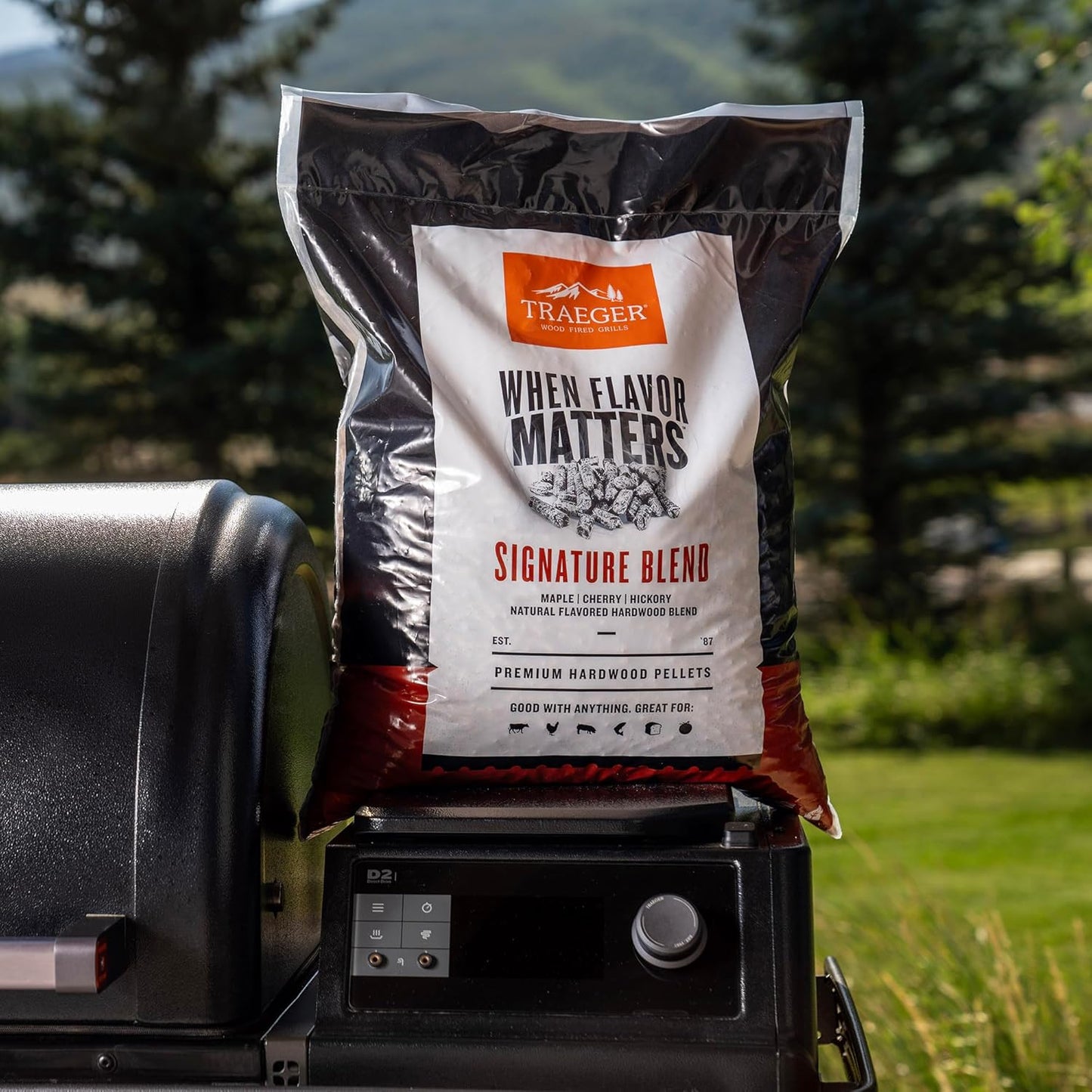 Traeger Grills 100% All-Natural Wood Pellets - Signature Blend for Smokers & Grills | 18 lb Bag