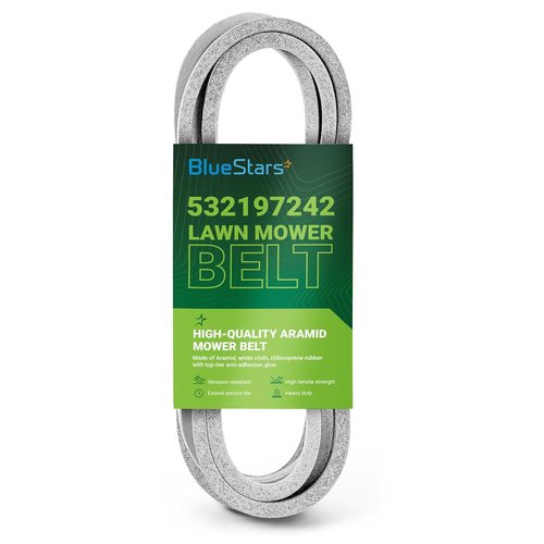 BlueStars Mower Deck Belt - Compatible with Husqvarna & Craftsman Lawn Tractors | 138.75" x 0.65" Aramid Cord