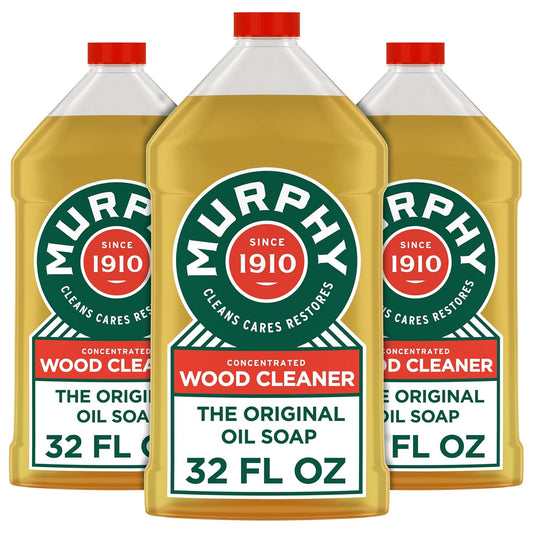 Murphy Oil Soap | Concentrated Wood Cleaner - No-Rinse Formula with Citronella Scent | 32 fl oz (3 Pack)