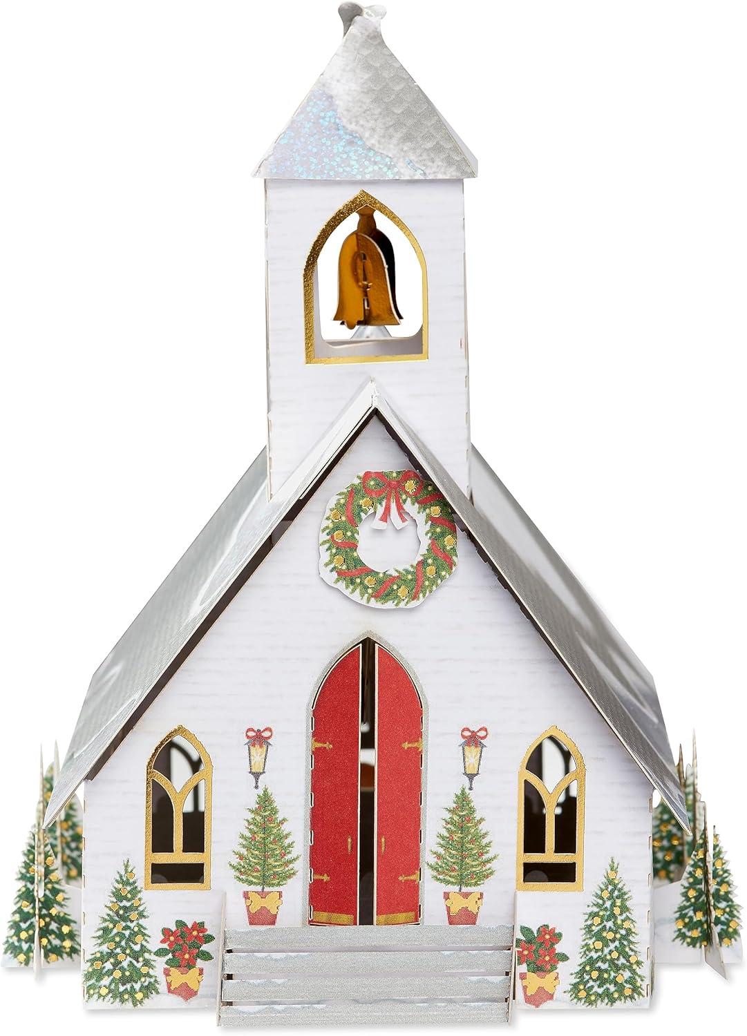 American Greetings Christmas Decoration - Magic Moments Church Design for Festive Cheer