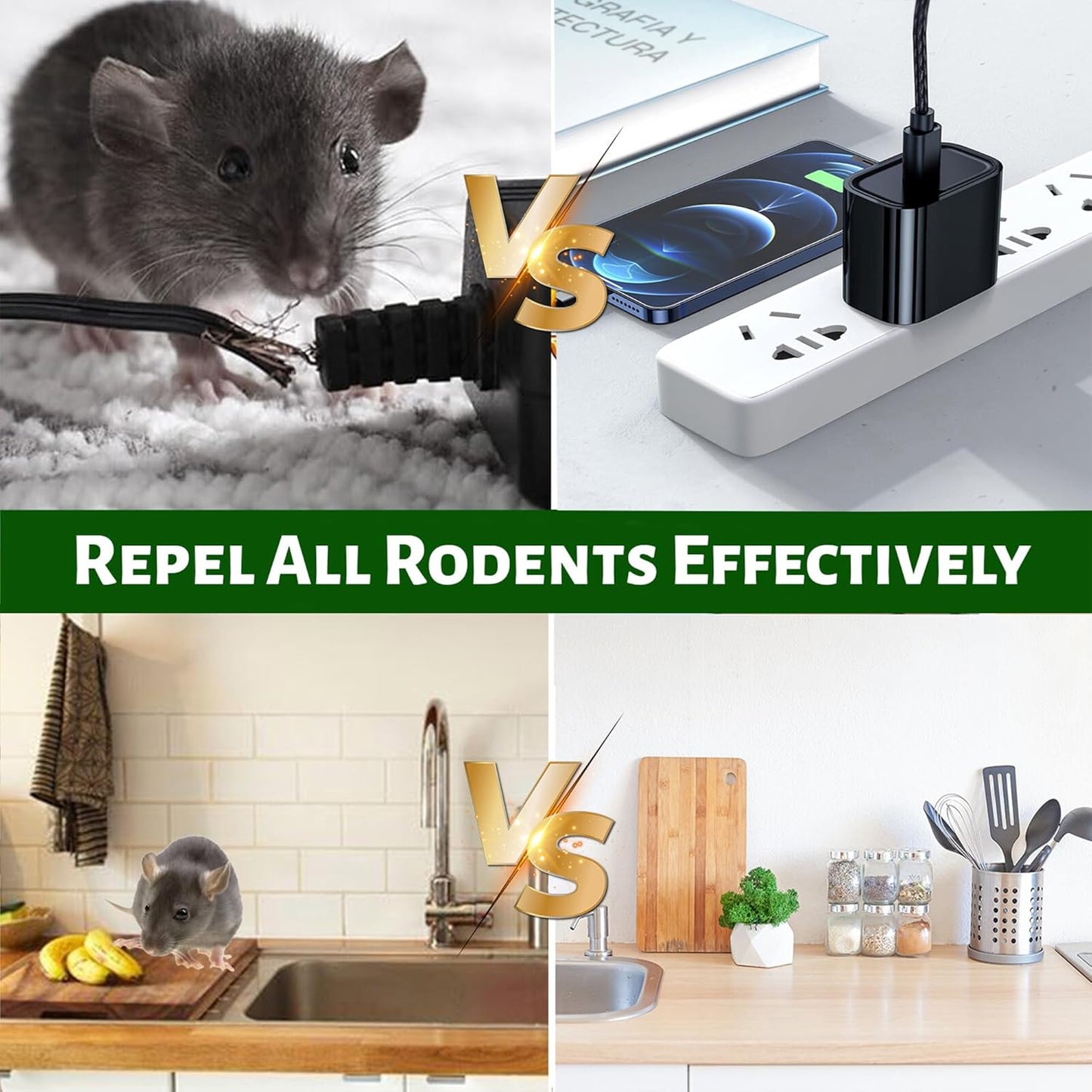 Skiennix Rodent Repellent Pouches - Natural Peppermint Oil Deterrent | Extra-Strength 12 Pack for Indoor & Outdoor Use
