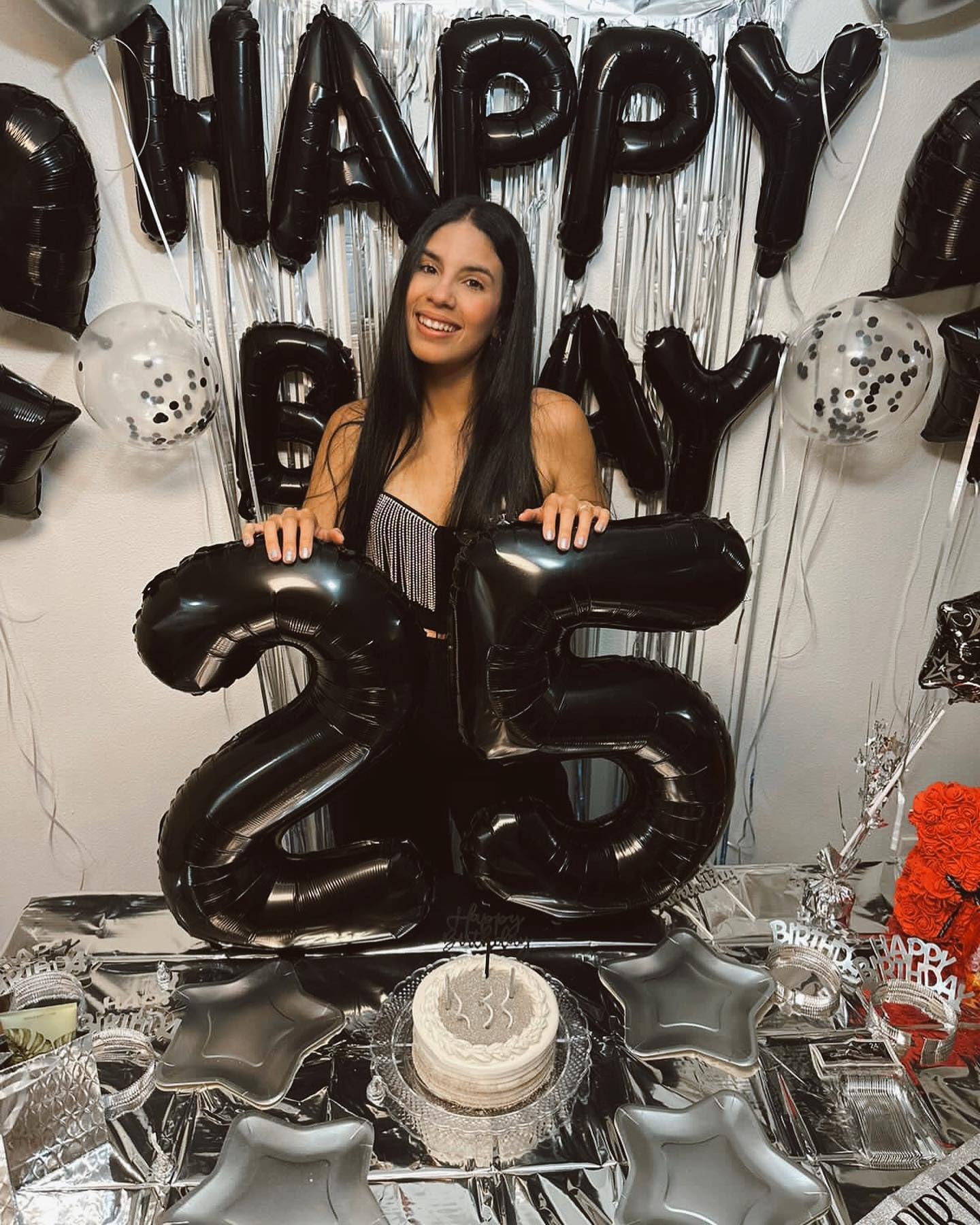 Black Number 15 Balloon 40 inch, 15 Number Balloons, 15th Black Birthday Decorations, 15 Year Old Girls Boys Party Supplies