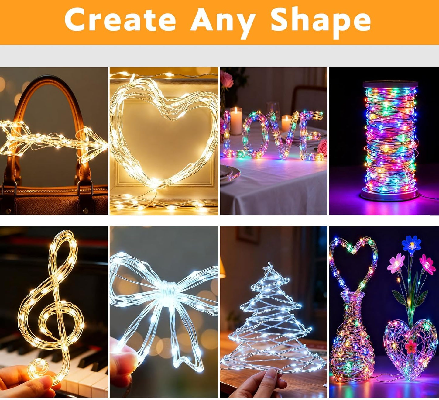Skiennix 10 Pack Fairy Lights - Battery Operated 30 LED String Lights | 10 Ft Waterproof Twinkle Lights for Home Decor & Parties