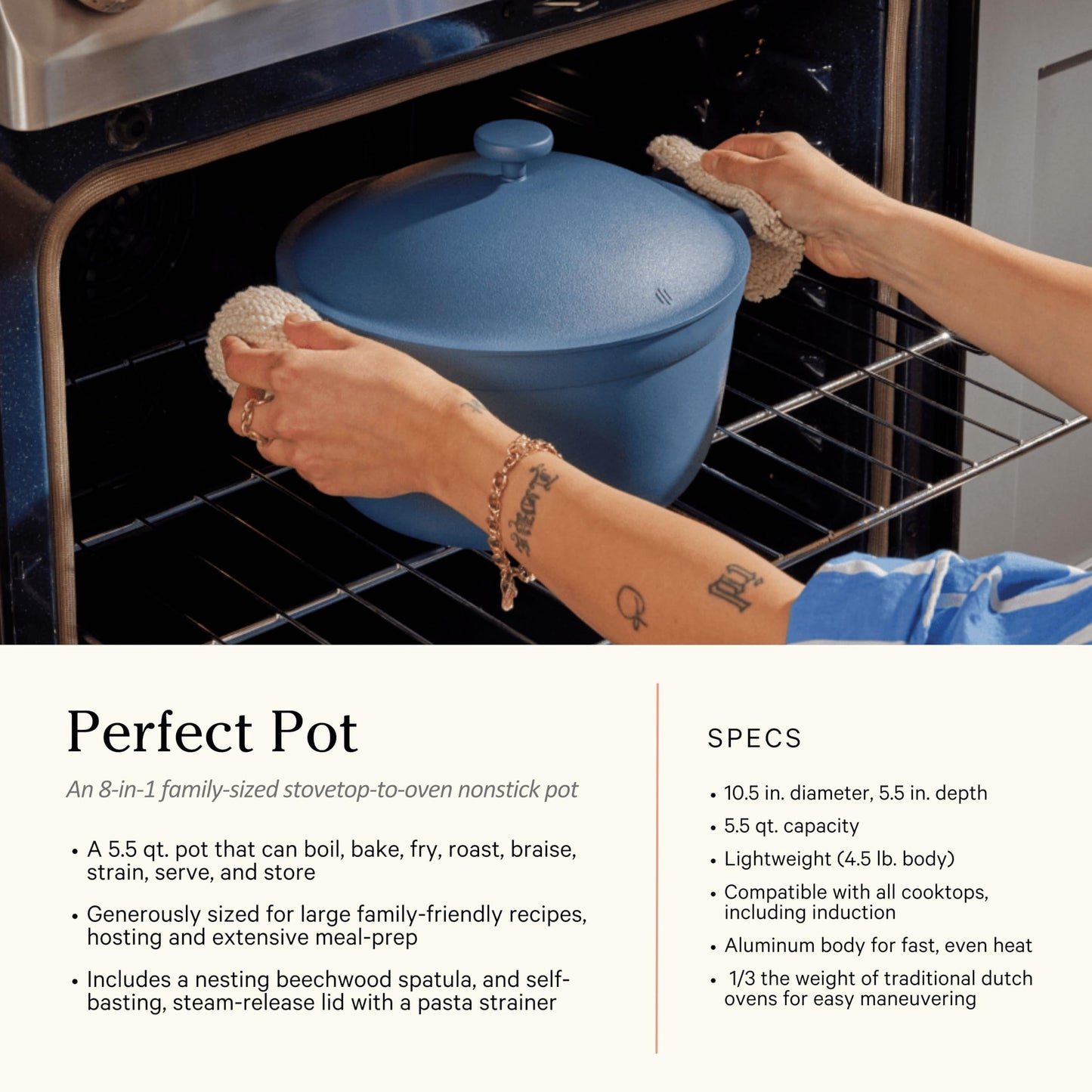 Our Place Cookware Set - 13-Piece Kit Including the Always Pan, Perfect Pot and Spatulas | Multifunctional, Toxin-Free Nonstick | Heat Safe up to 450°F | Oven, Stove, Induction Compatible | Steam