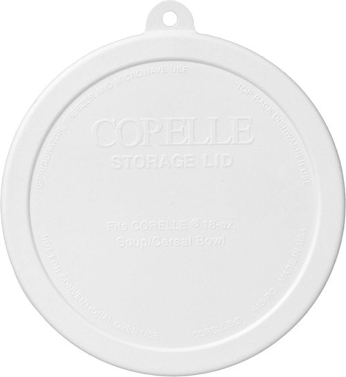 Corelle 18oz White Cereal Bowl Set - Durable & Stylish 4-Pack with Lids