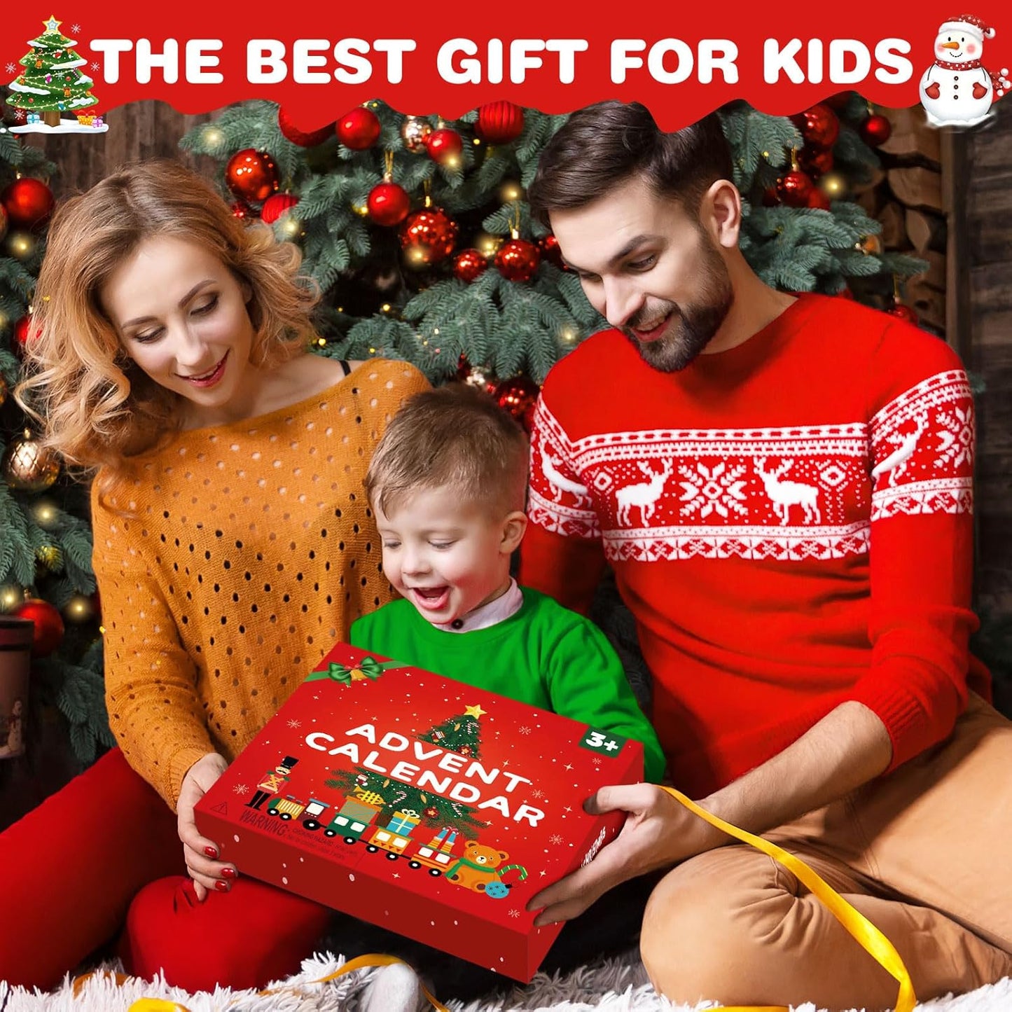 Wooden Advent Calendar by Toddler | 24-Day Magnetic Animal Train Set for Kids - Perfect Christmas Countdown Gift