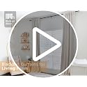 Alba Cream Linen Total Blackout Curtains 50W x 84L Inches - Pack of 2, Bedroom & Living Room