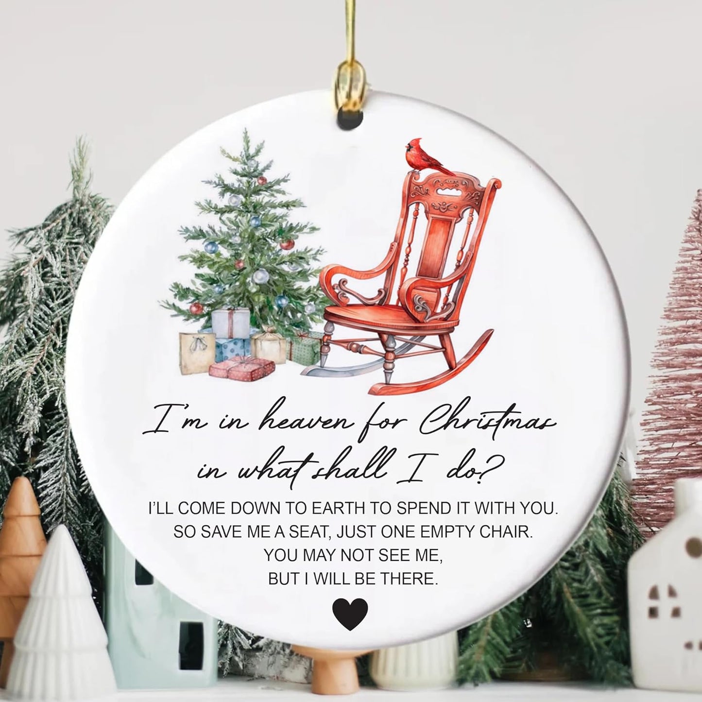 Regine Switzerland Memorial Ornaments - Heartfelt Gifts for Loss of Loved Ones | Christmas Remembrance