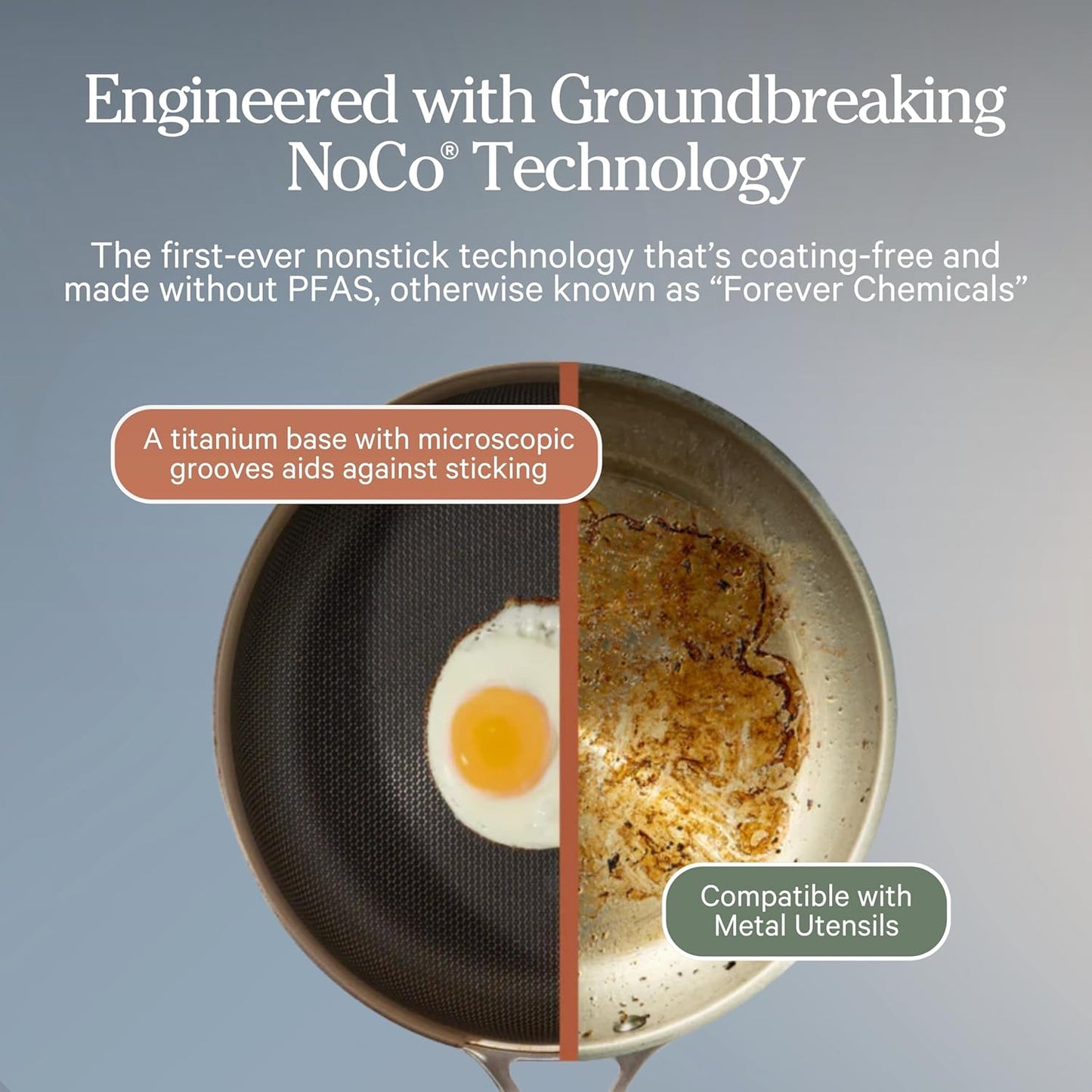 Our Place Mini Titanium Always Pan Pro - 8.5" PFAS-Free Nonstick Frying Pan with Spatula | Chef-Grade Tri-Ply Stainless Steel & Aluminum | Induction & Oven-Safe up to 1000°F | Chrome Finish