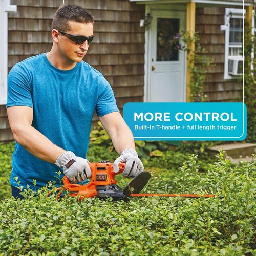 BLACK+DECKER Electric Hedge Trimmer - 16-Inch Compact Corded 3.0 Amp Power Tool