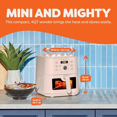Instant Pot VORTEX 6-in-1 Mini Air Fryer - 4 Qt with Custom Programs for Air Frying, Broiling & More