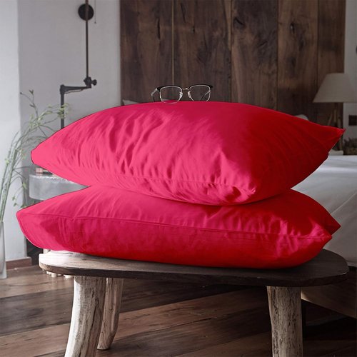 FLXXIE Pillow Cases - Soft Microfiber Pillow Covers with Envelope Closure | 2-Piece Set, 20x30, Magenta