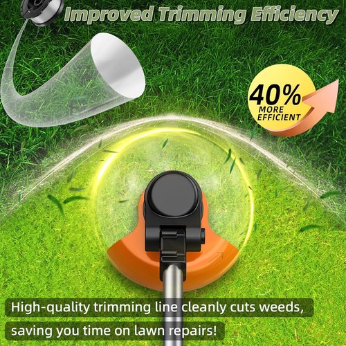 Black & Decker AF-100 Weed Eater Strings - 5 Pcs Replacement Spool Set with 120ft Line & Cap